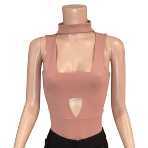 Elegant Pink/Peach Bodysuit